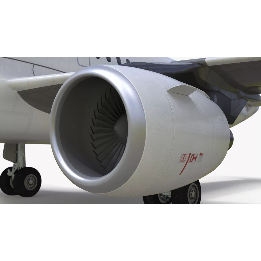 Airbus A319 3D Model – Rigged Aircraft with PBR Textures for Cinema 4D - View 20