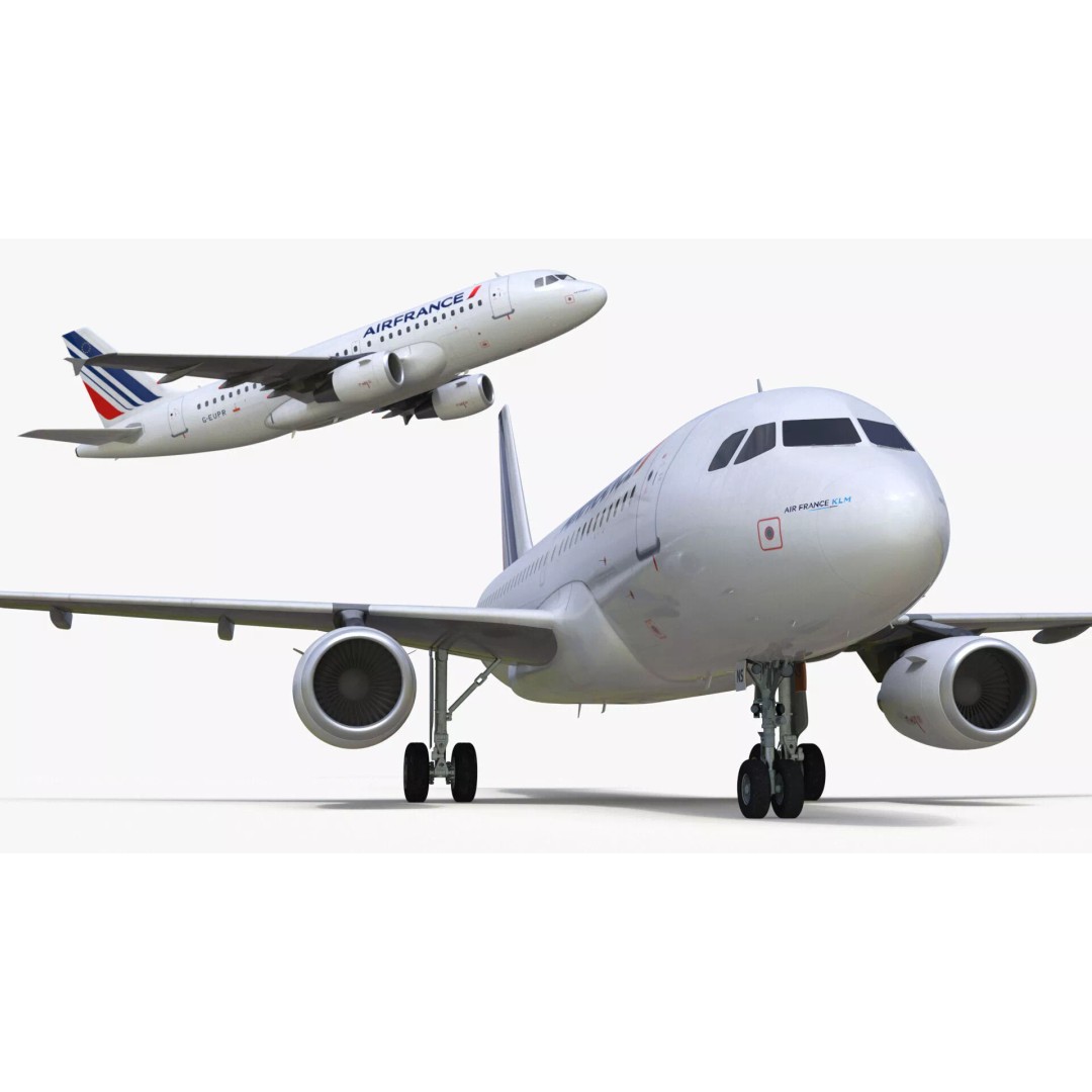 Airbus A319 3D Model – Rigged Aircraft with PBR Textures for Cinema 4D - View 21