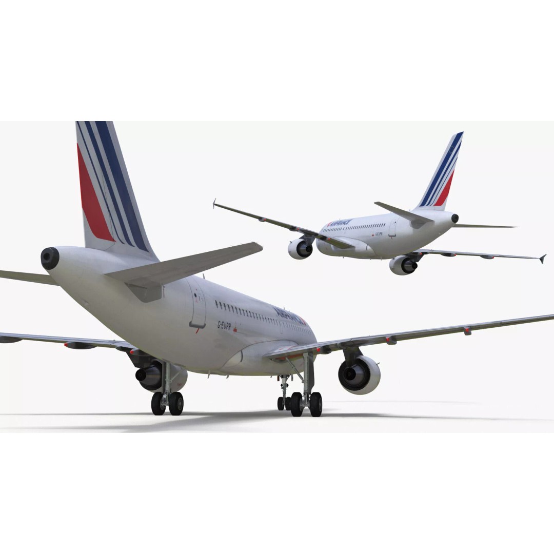 Airbus A319 3D Model – Rigged Aircraft with PBR Textures for Cinema 4D - View 22