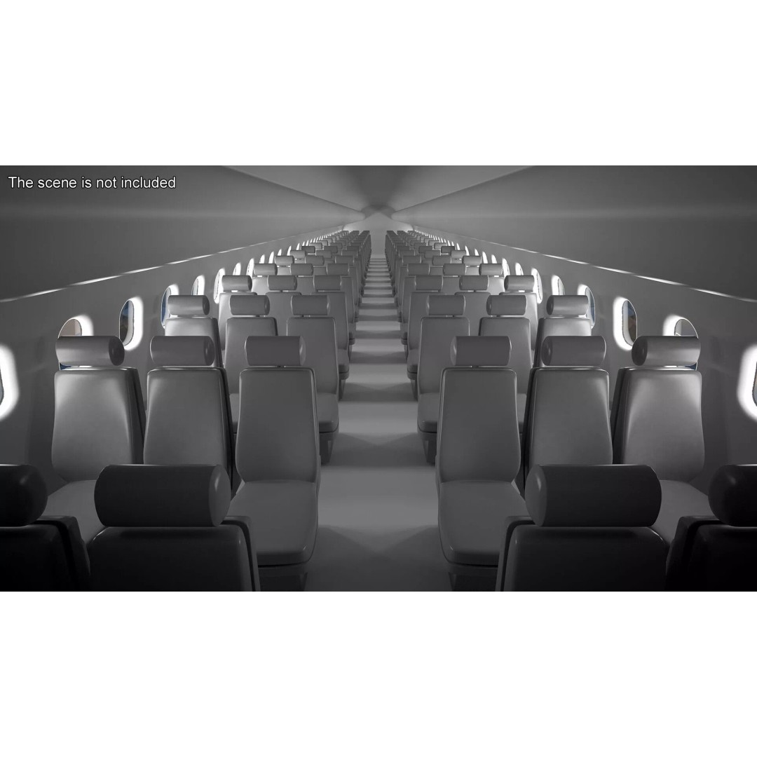 Airbus A319 3D Model – Rigged Aircraft with PBR Textures for Cinema 4D - View 25