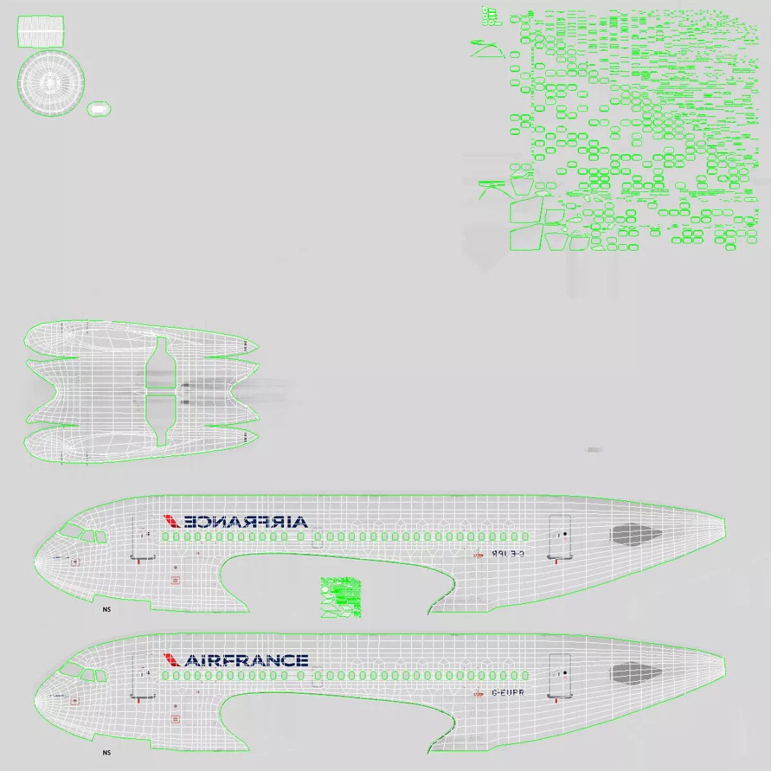 Airbus A319 3D Model – Rigged Aircraft with PBR Textures for Cinema 4D - View 29