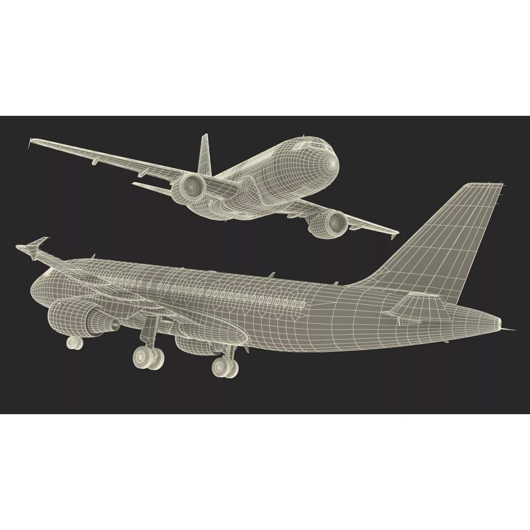 Airbus A319 3D Model – Rigged Aircraft with PBR Textures for Cinema 4D - View 35