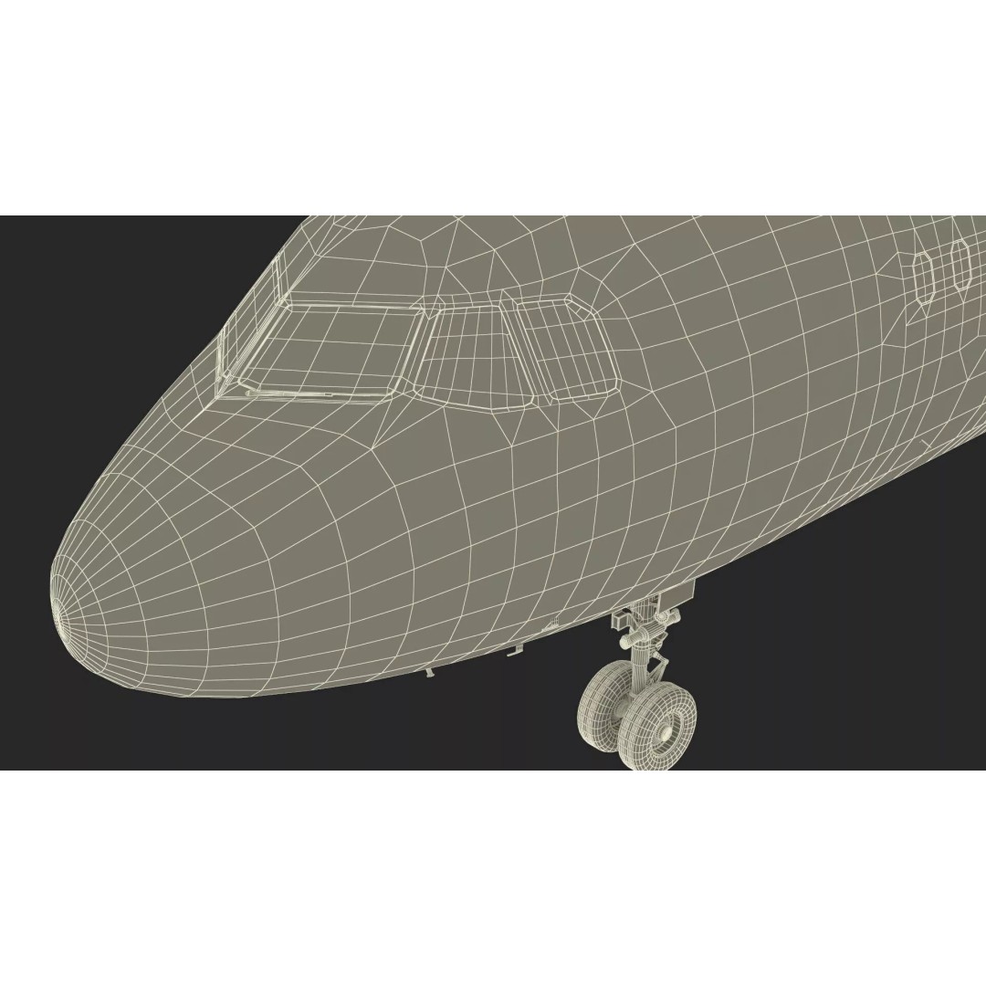 Airbus A319 3D Model – Rigged Aircraft with PBR Textures for Cinema 4D - View 39