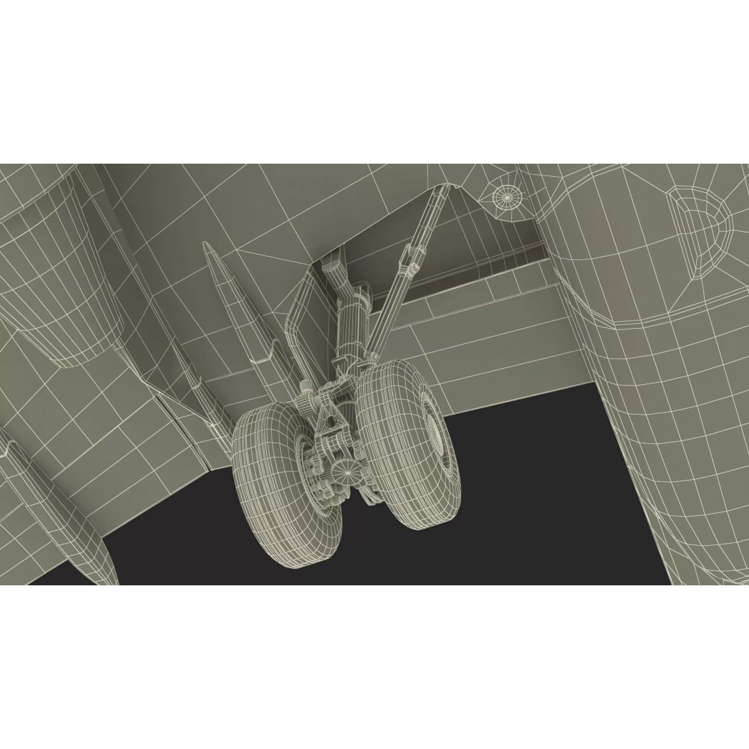 Airbus A319 3D Model – Rigged Aircraft with PBR Textures for Cinema 4D - View 41