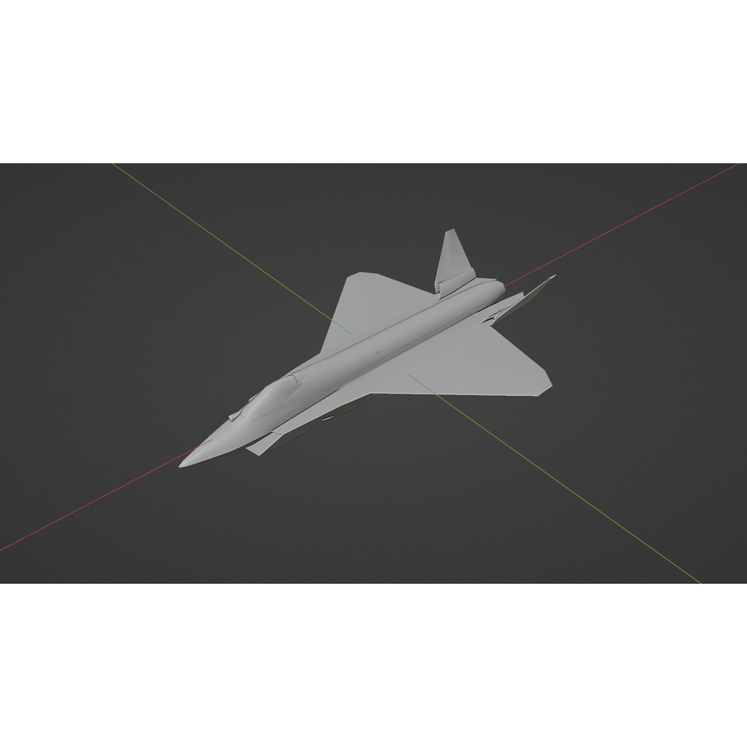 Sukhoi SU-75 Checkmate 3D Model – Low Poly Rigged Stealth Fighter, FBX
