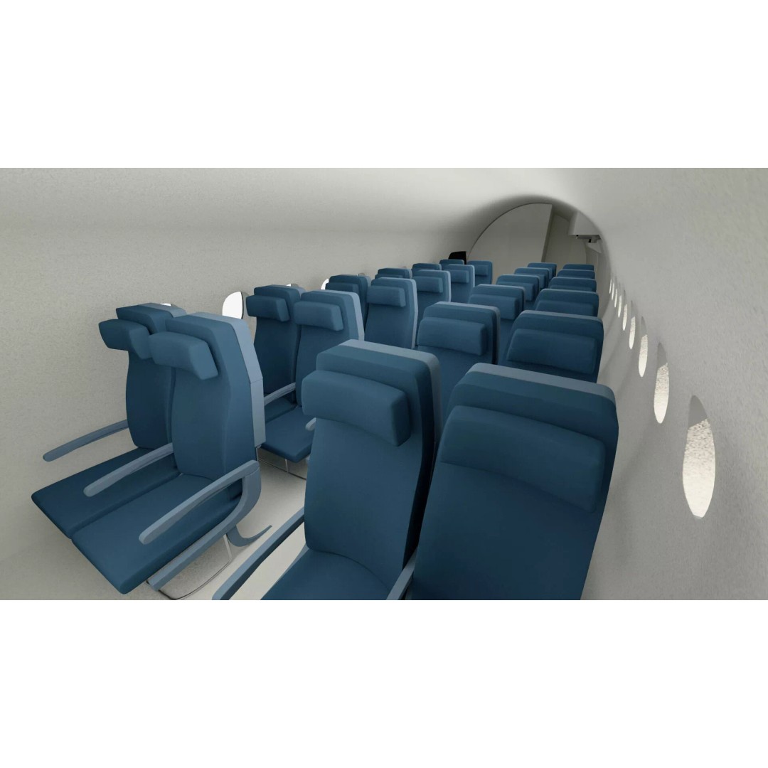Maritime Patrol Aircraft 3D Model – PBR Twin Turboprop with UVs, FBX - View 10