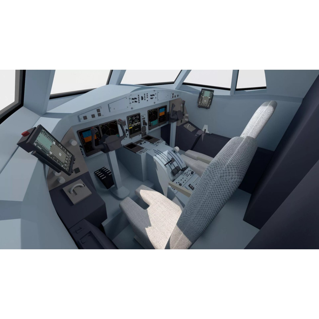 Maritime Patrol Aircraft 3D Model – PBR Twin Turboprop with UVs, FBX - View 9