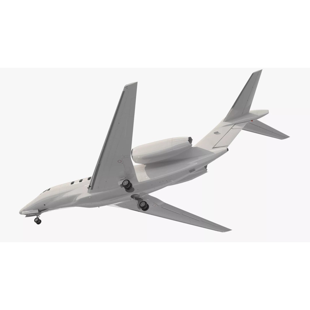 Luxury Private Jet 3D Model – High Poly Aircraft with Interior, FBX - View 56