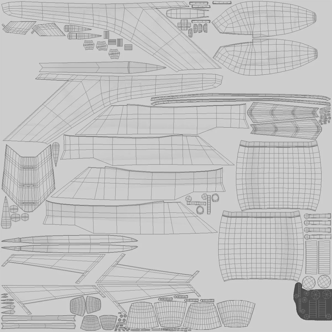 Luxury Private Jet 3D Model – High Poly Aircraft with Interior, FBX - View 63
