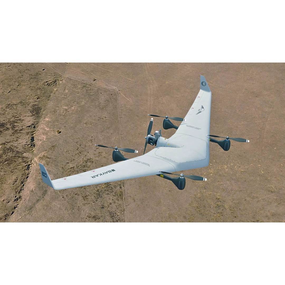 Bayraktar DIHA UAV 3D Model – Low Poly Military Aircraft, FBX - View 2