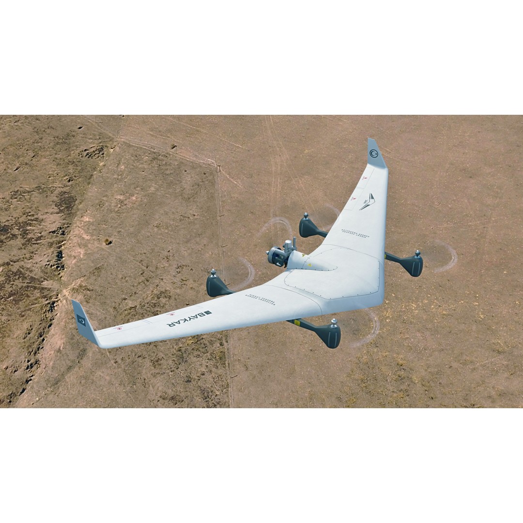 Bayraktar DIHA UAV 3D Model – Low Poly Military Aircraft, FBX - View 3