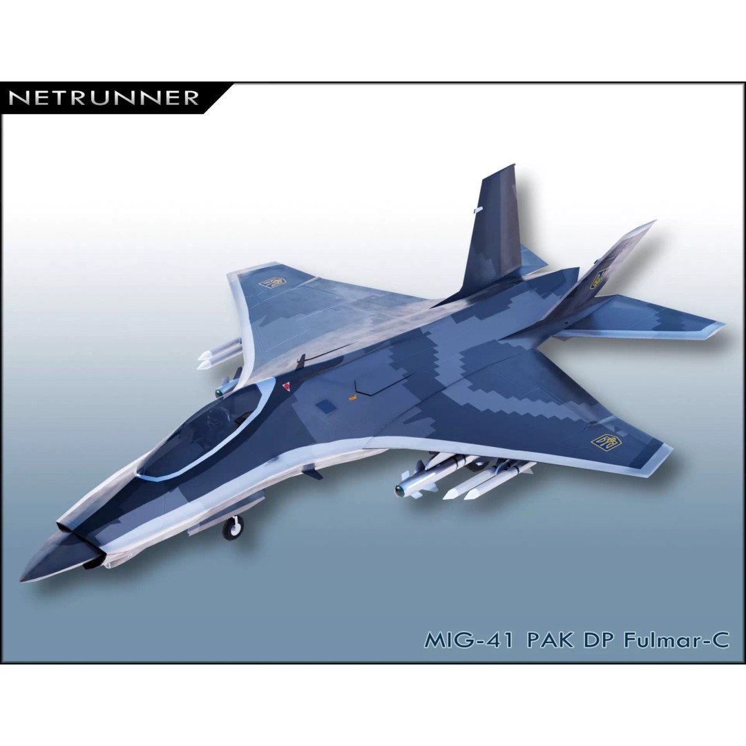 MIG-41 PAK DP 3D Model – Low Poly Concept Fighter, FBX - View 2