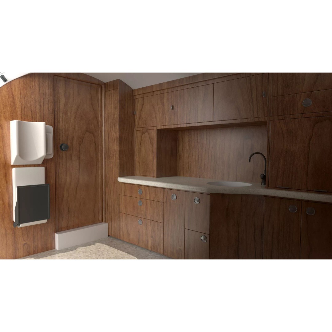 Private Jet Aircraft 650E 3D Model – Luxury Rigged Interior, FBX/OBJ - View 14
