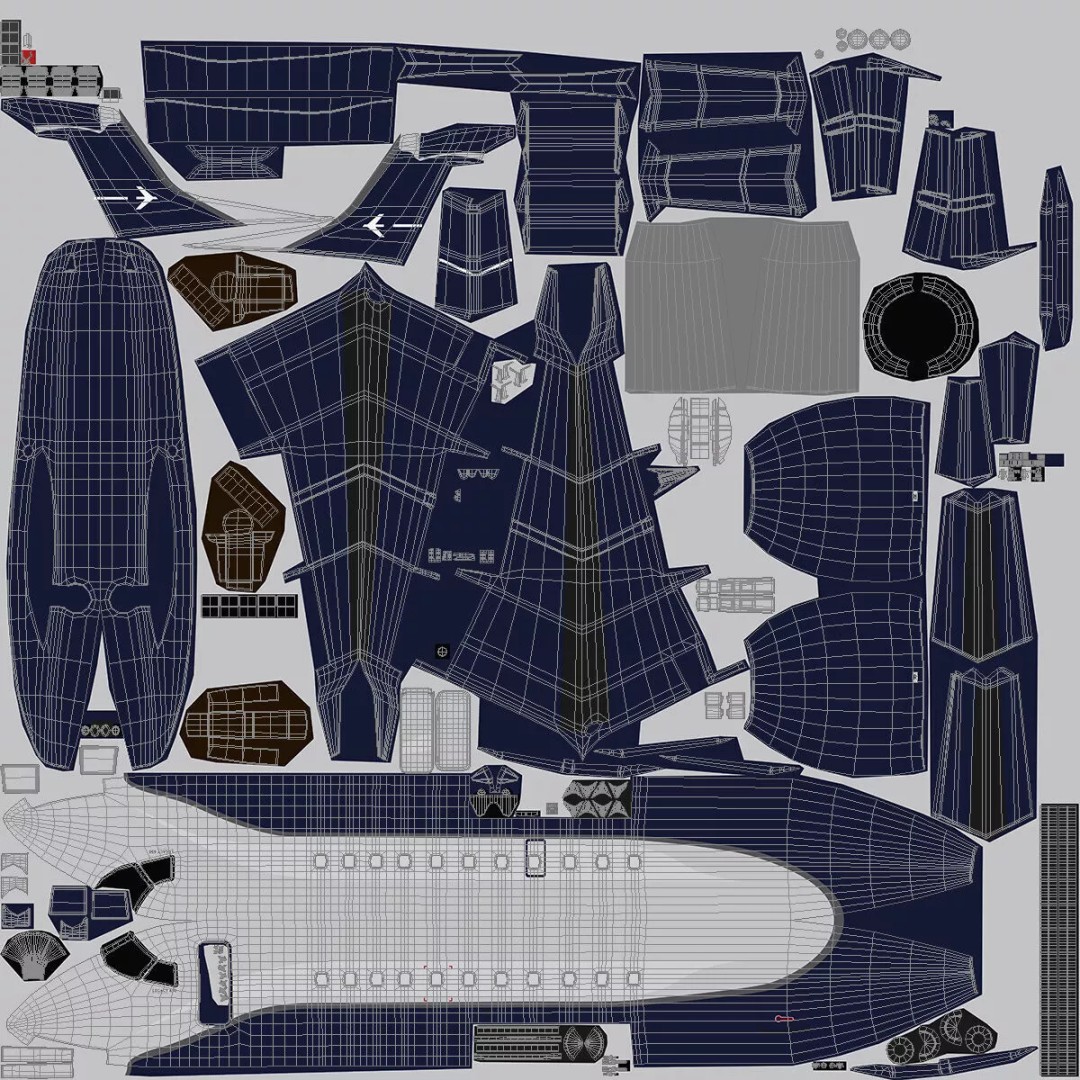 Private Jet Aircraft 650E 3D Model – Luxury Rigged Interior, FBX/OBJ - View 29