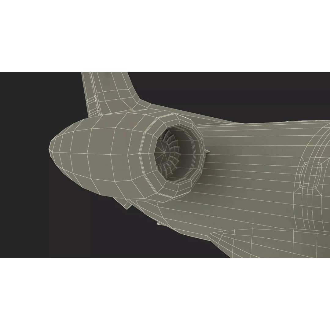 Private Jet Aircraft 650E 3D Model – Luxury Rigged Interior, FBX/OBJ - View 36