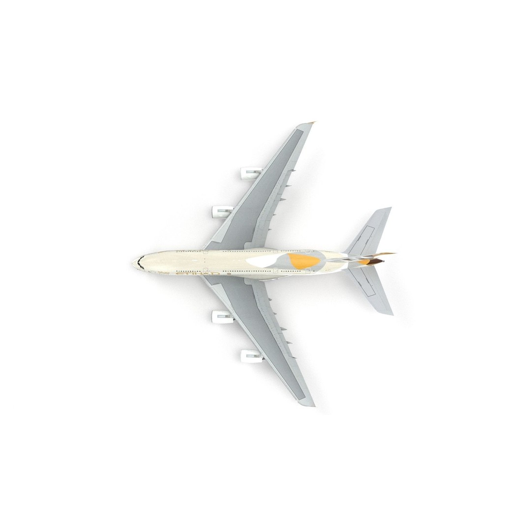 Airbus A380 Etihad 3D Model – High Poly Aircraft Asset, FBX, OBJ - View 11