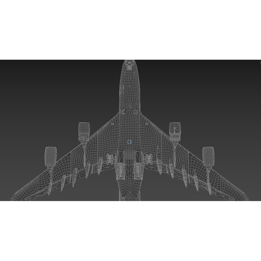Airbus A380 Etihad 3D Model – High Poly Aircraft Asset, FBX, OBJ - View 17