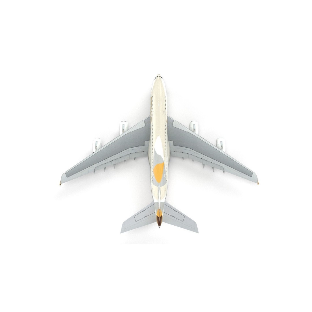 Airbus A380 Etihad 3D Model – High Poly Aircraft Asset, FBX, OBJ - View 9