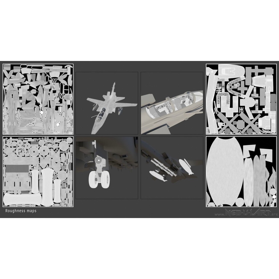 Panavia Tornado ADV F3 3D Model – Rigged Military Aircraft, FBX - View 21
