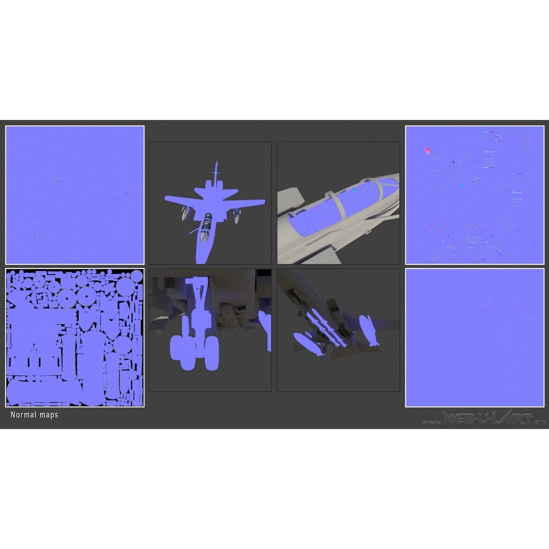 Panavia Tornado ADV F3 3D Model – Rigged Military Aircraft, FBX - View 22