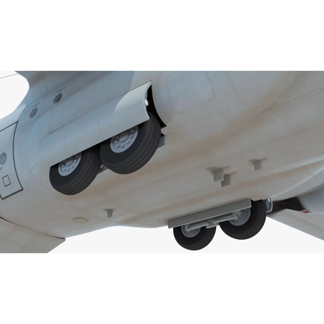 Lockheed C-130 Hercules 3D Model – Rigged Military Aircraft, Cinema 4D - View 21