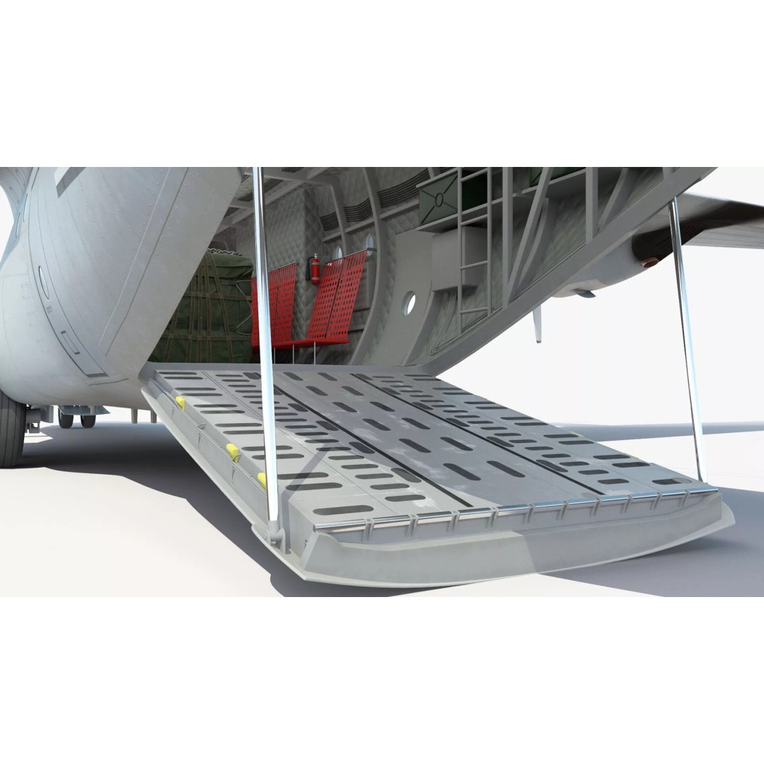 Lockheed C-130 Hercules 3D Model – Rigged Military Aircraft, Cinema 4D - View 28