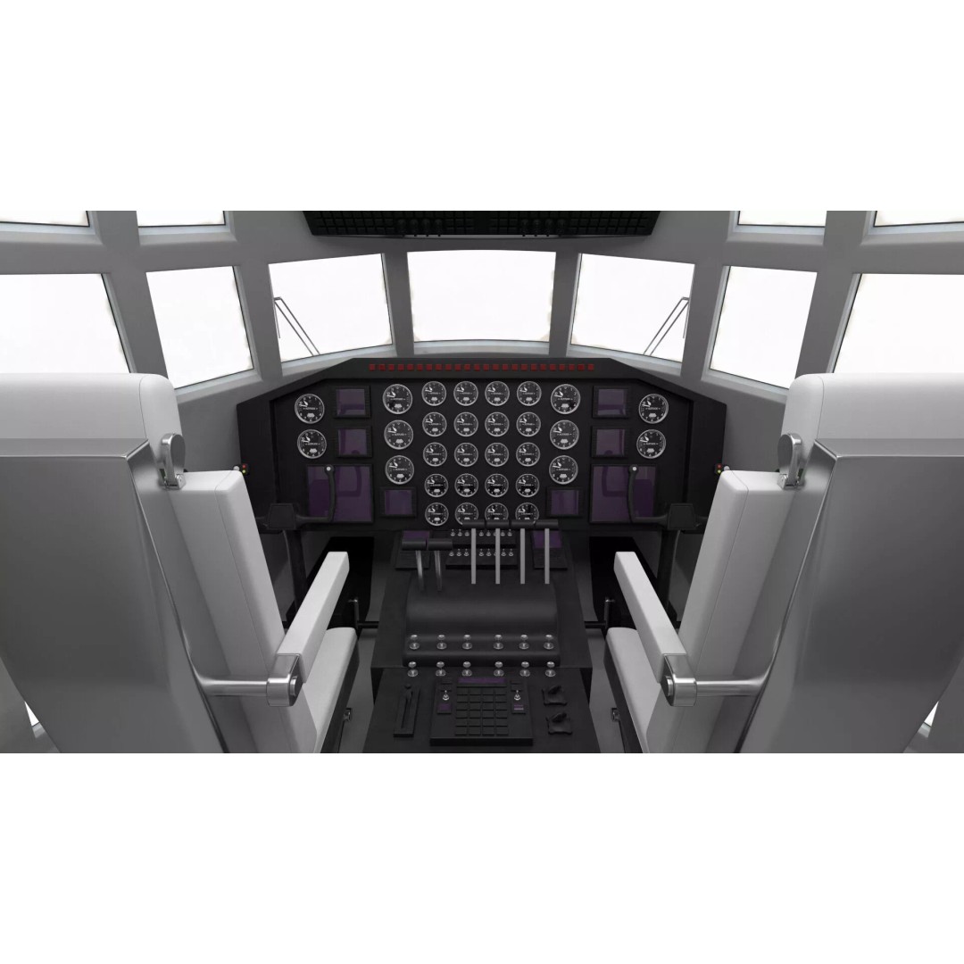 Lockheed C-130 Hercules 3D Model – Rigged Military Aircraft, Cinema 4D - View 31
