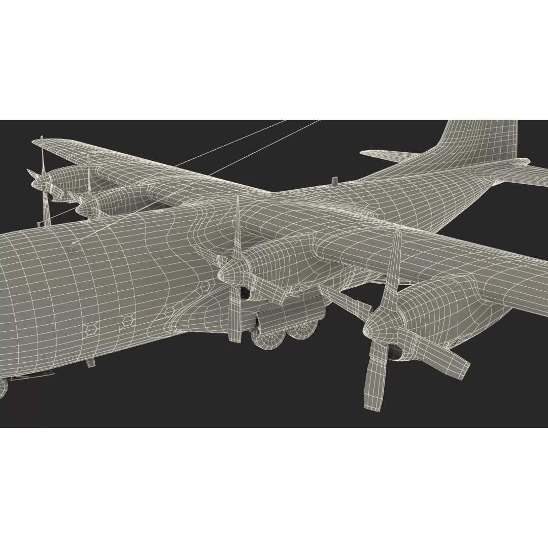 Lockheed C-130 Hercules 3D Model – Rigged Military Aircraft, Cinema 4D - View 59