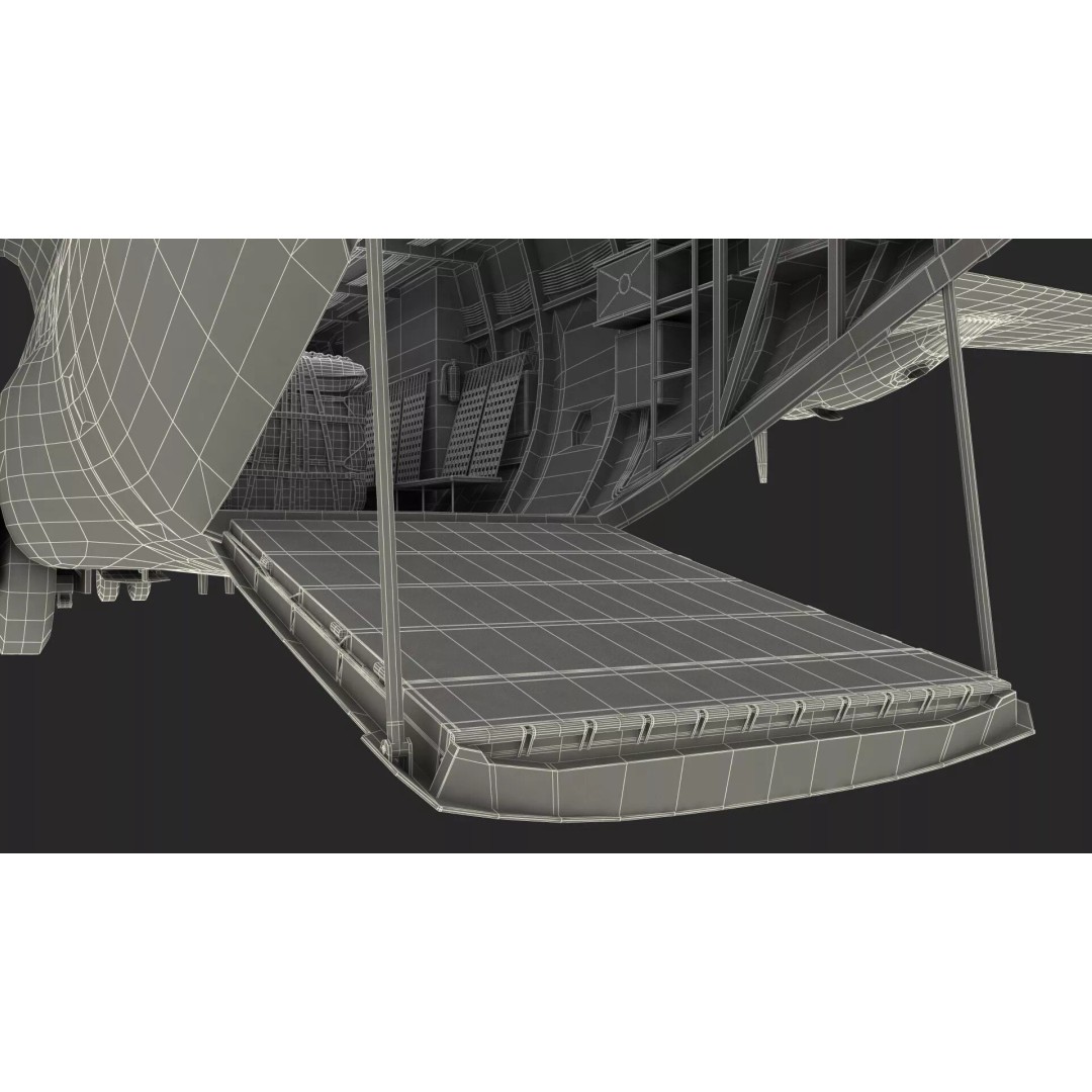 Lockheed C-130 Hercules 3D Model – Rigged Military Aircraft, Cinema 4D - View 60