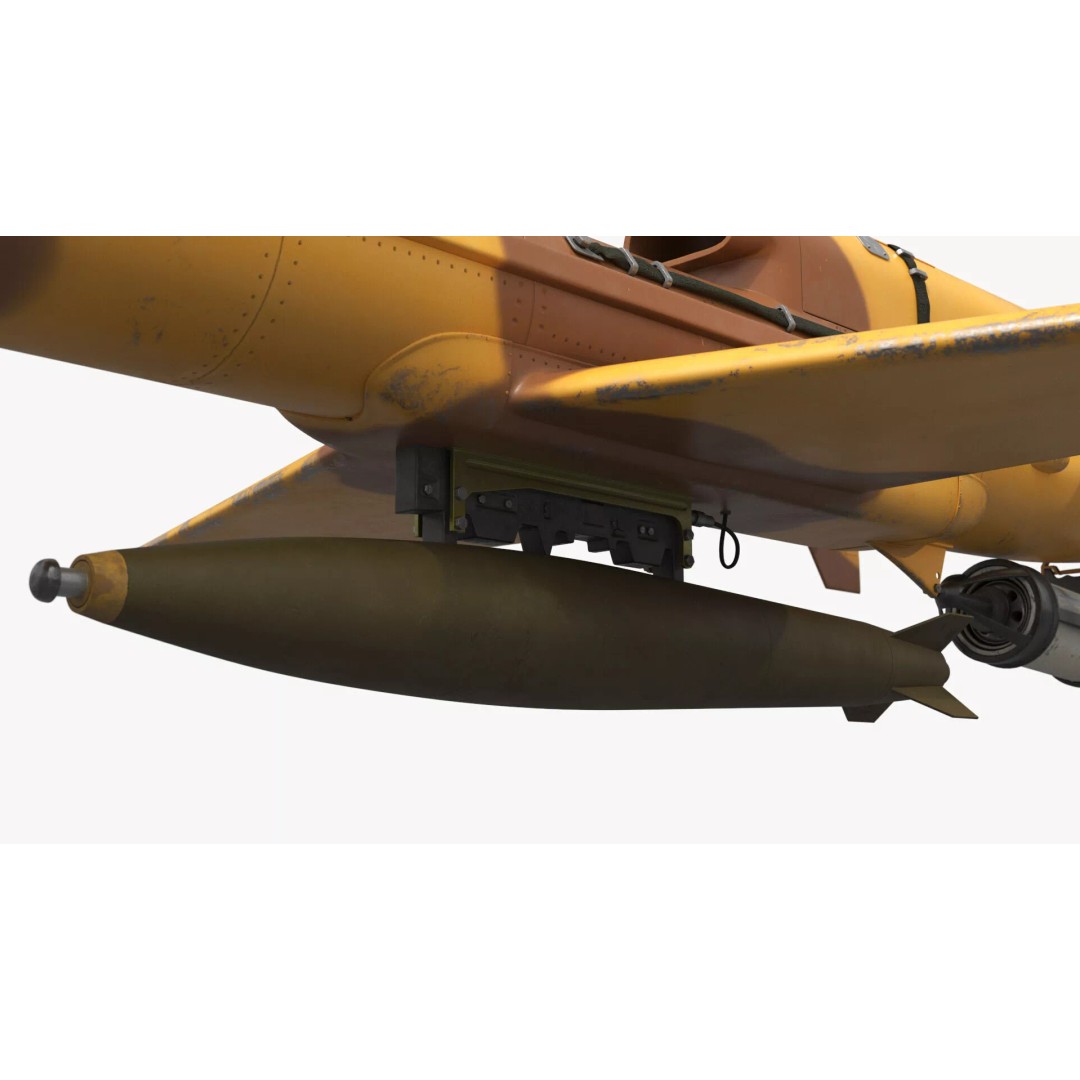 HESA Karrar Jet Combat Drone 3D Model – Realistic UAV for Simulation - View 10