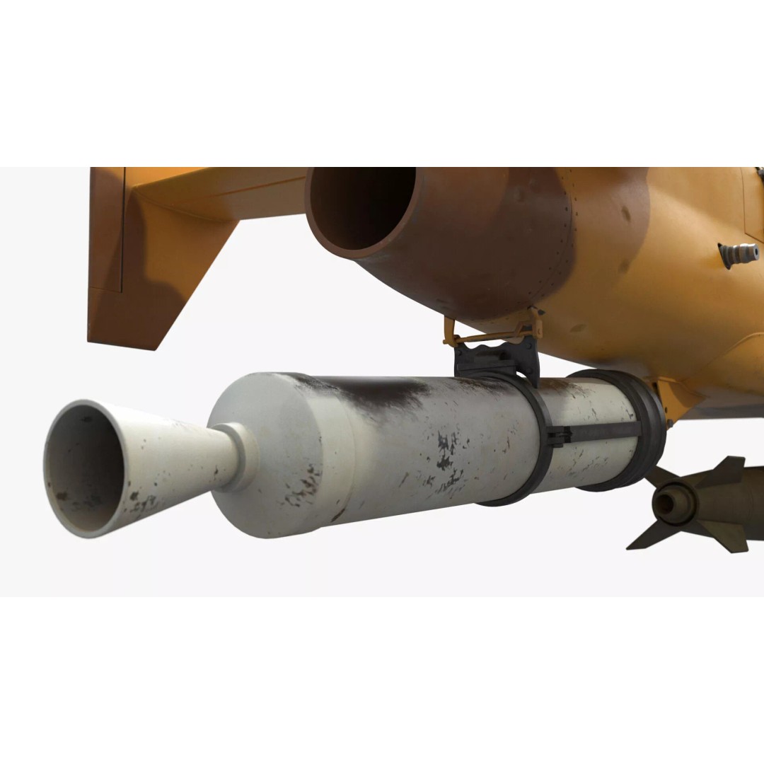 HESA Karrar Jet Combat Drone 3D Model – Realistic UAV for Simulation - View 11