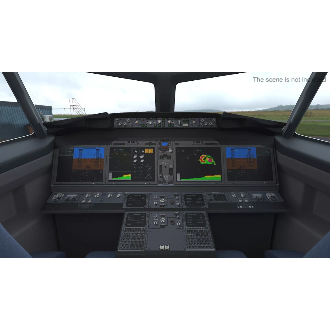 Boeing 737 Max 8 3D Model – Rigged Aircraft for Animation, Maya - View 6