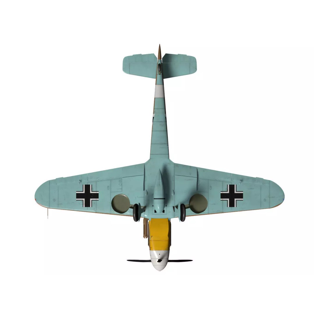 Messerschmitt Bf109 F4 3D Model – High Poly Aircraft, FBX, OBJ - View 15