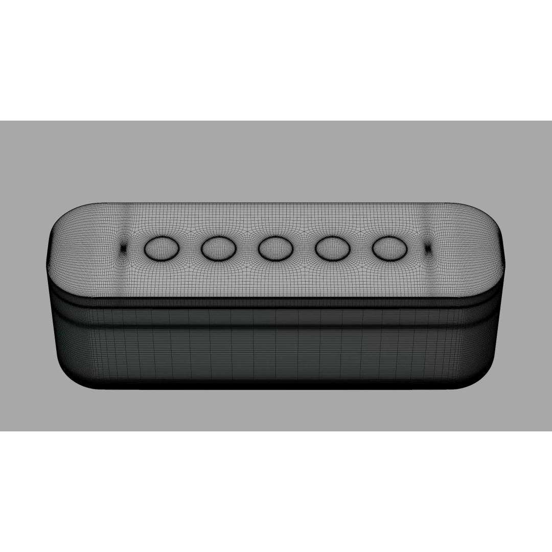 Black Bluetooth Speaker 3D Model – Photorealistic PBR Asset, FBX - View 7