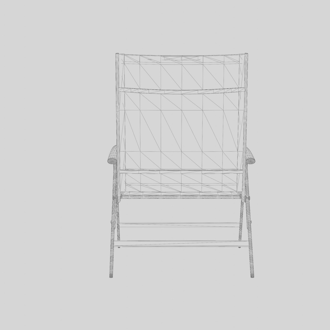 Blackstone Chair 3D Model – Low Poly PBR Asset for AR and VTO - View 6