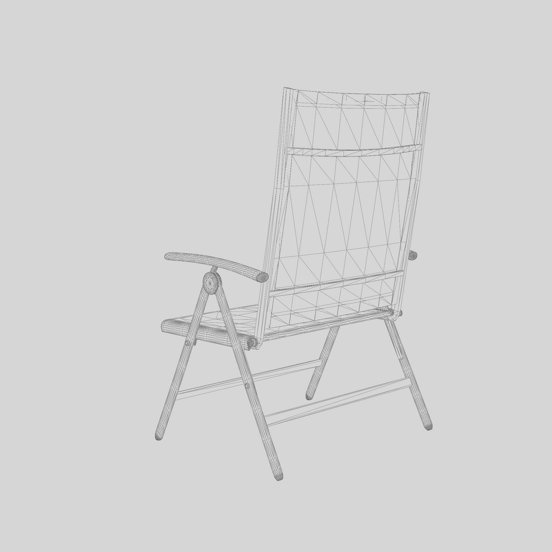 Blackstone Chair 3D Model – Low Poly PBR Asset for AR and VTO - View 7