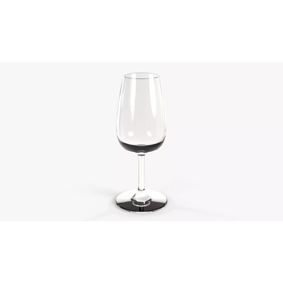 Port Wine Glass 3D Model – Low Poly PBR Kitchenware, FBX, OBJ - View 2