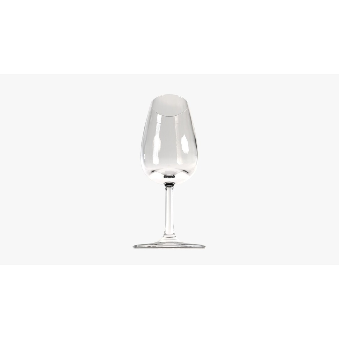 Port Wine Glass 3D Model – Low Poly PBR Kitchenware, FBX, OBJ - View 6