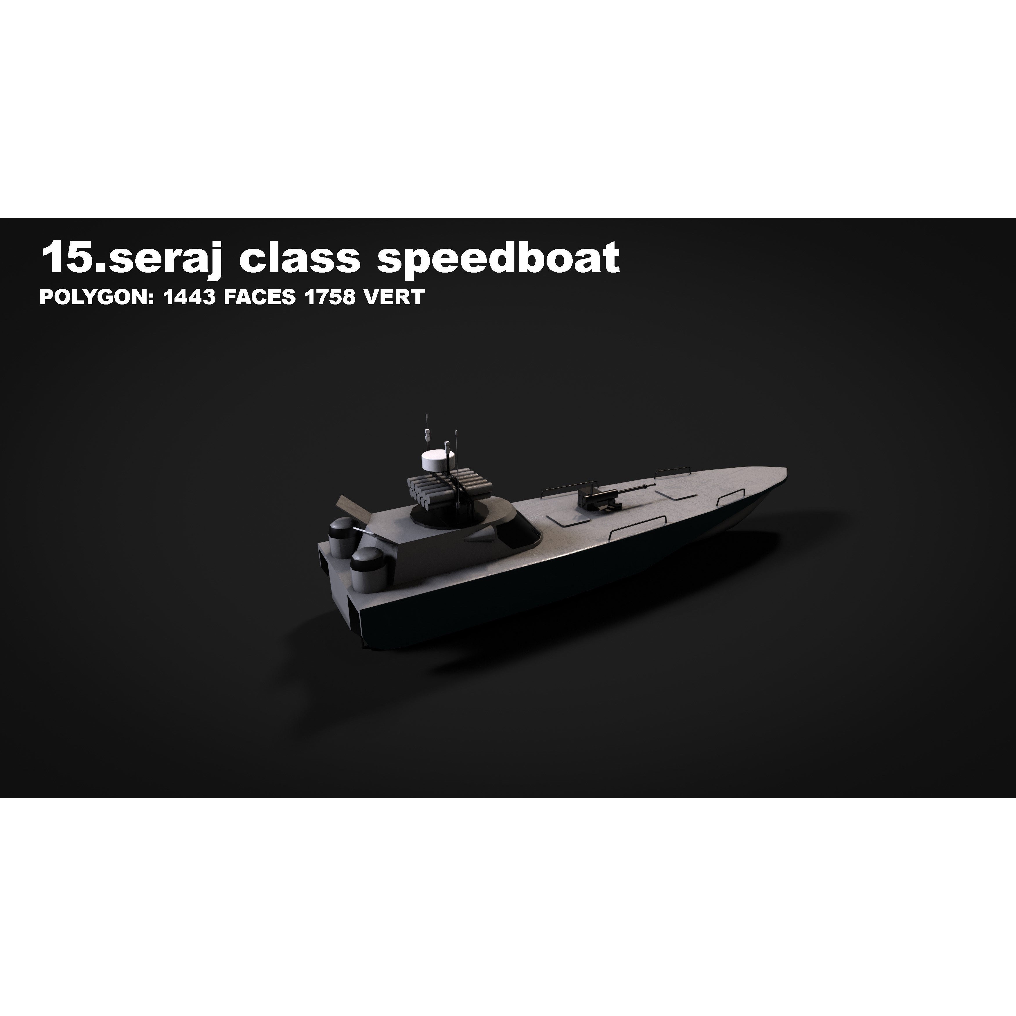 15 in 1 Navy Watercraft - Low-Poly Game-Ready 3D Model