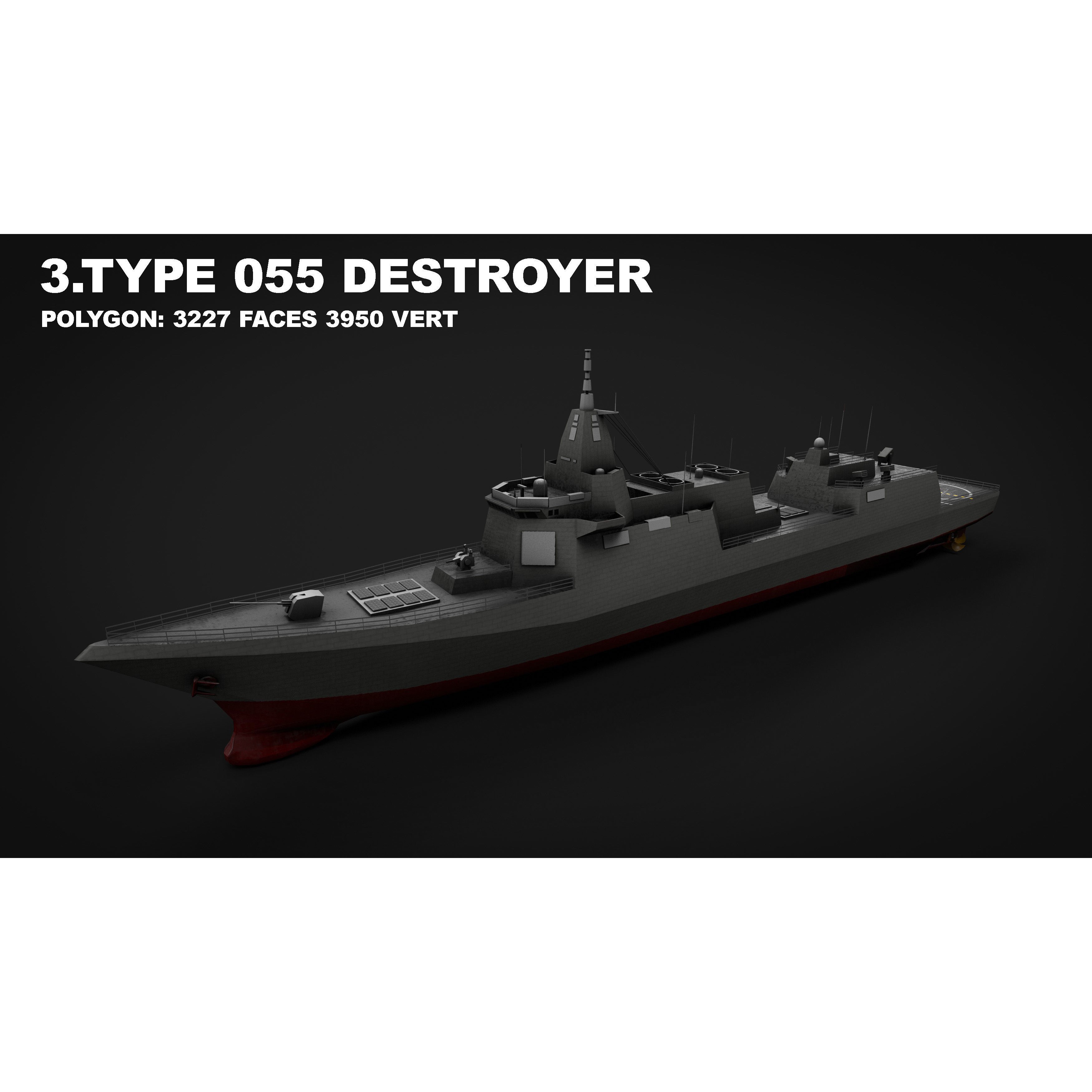 15 in 1 Navy Watercraft - Low-Poly Game-Ready 3D Model - View 12