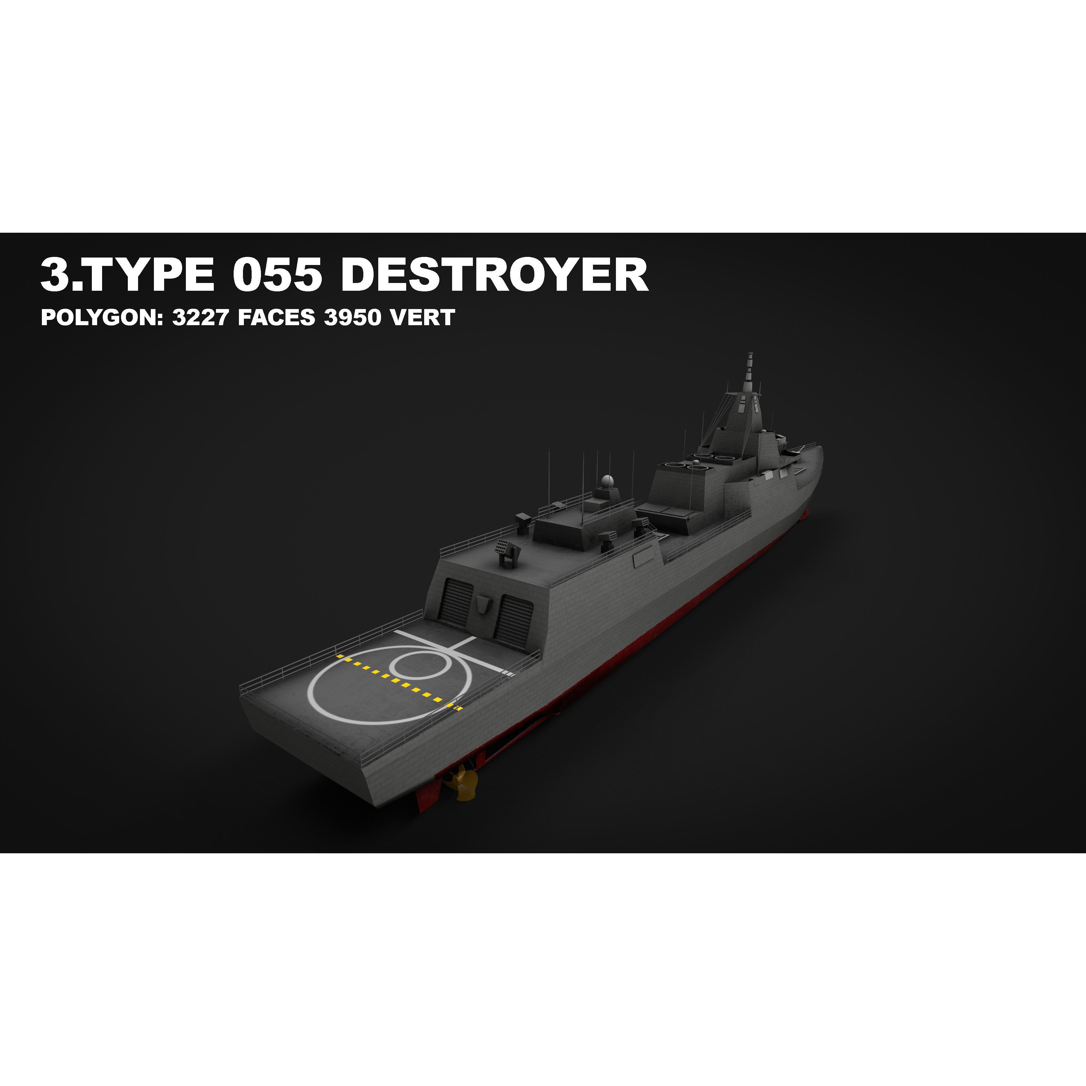 15 in 1 Navy Watercraft - Low-Poly Game-Ready 3D Model - View 14