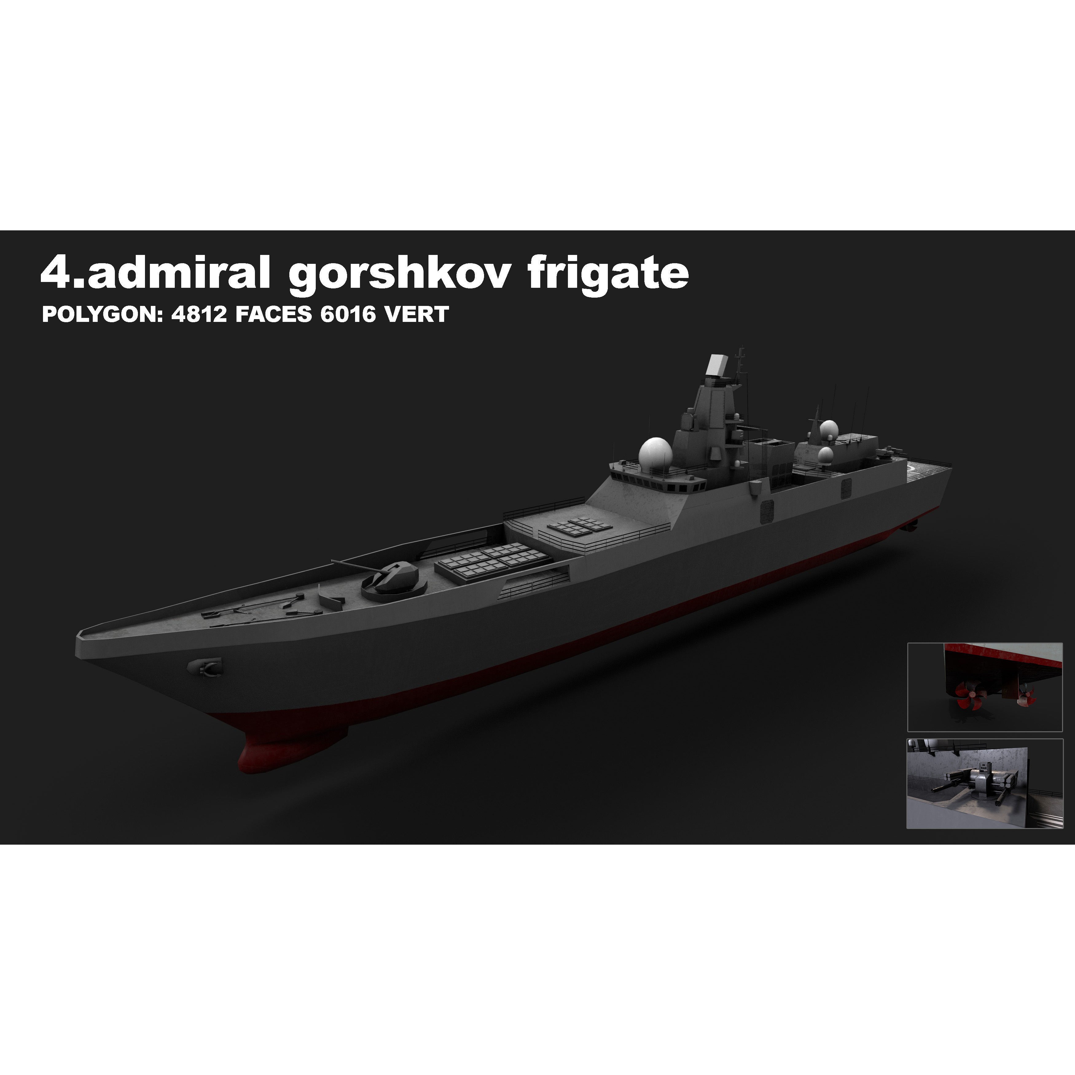 15 in 1 Navy Watercraft - Low-Poly Game-Ready 3D Model - View 16