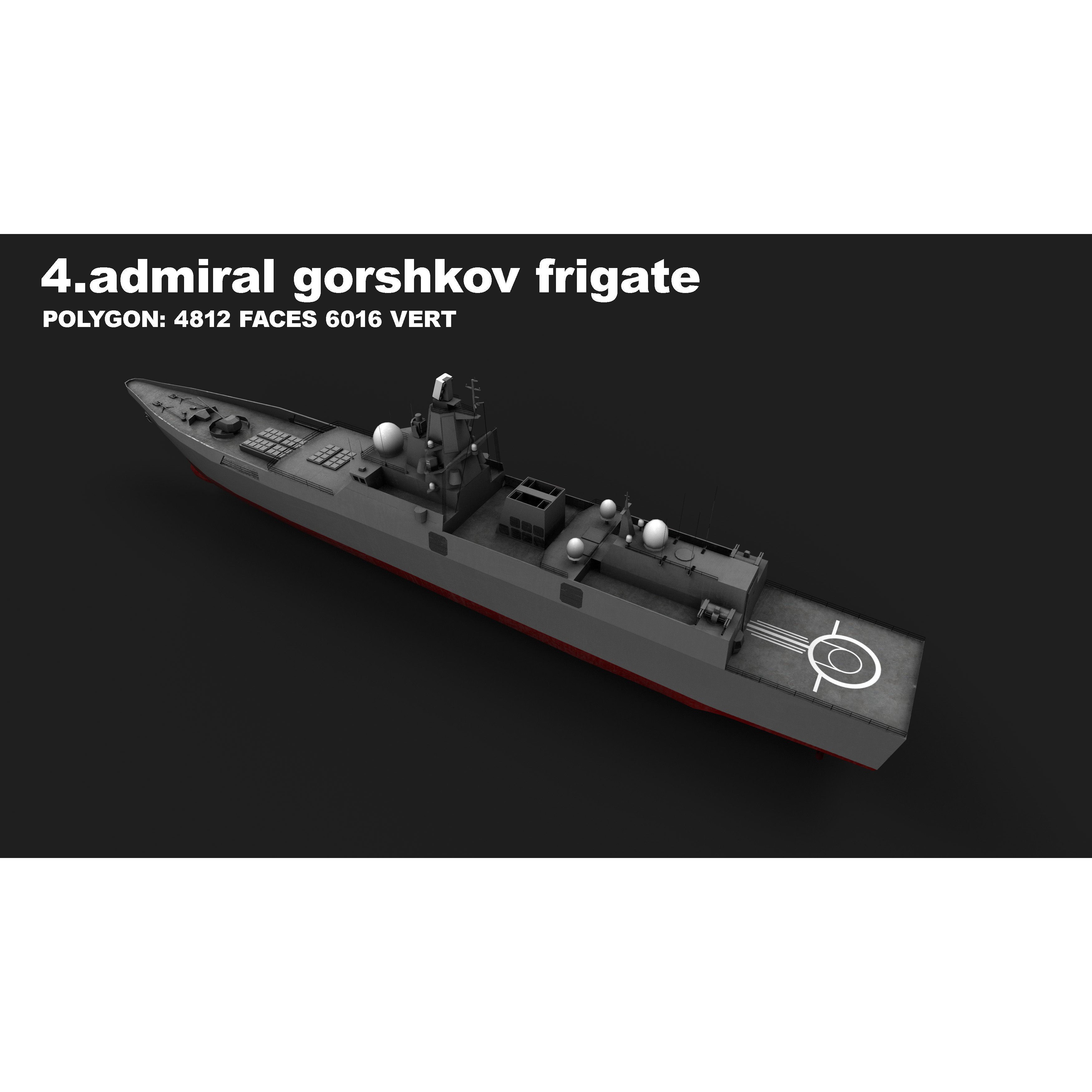 15 in 1 Navy Watercraft - Low-Poly Game-Ready 3D Model - View 17
