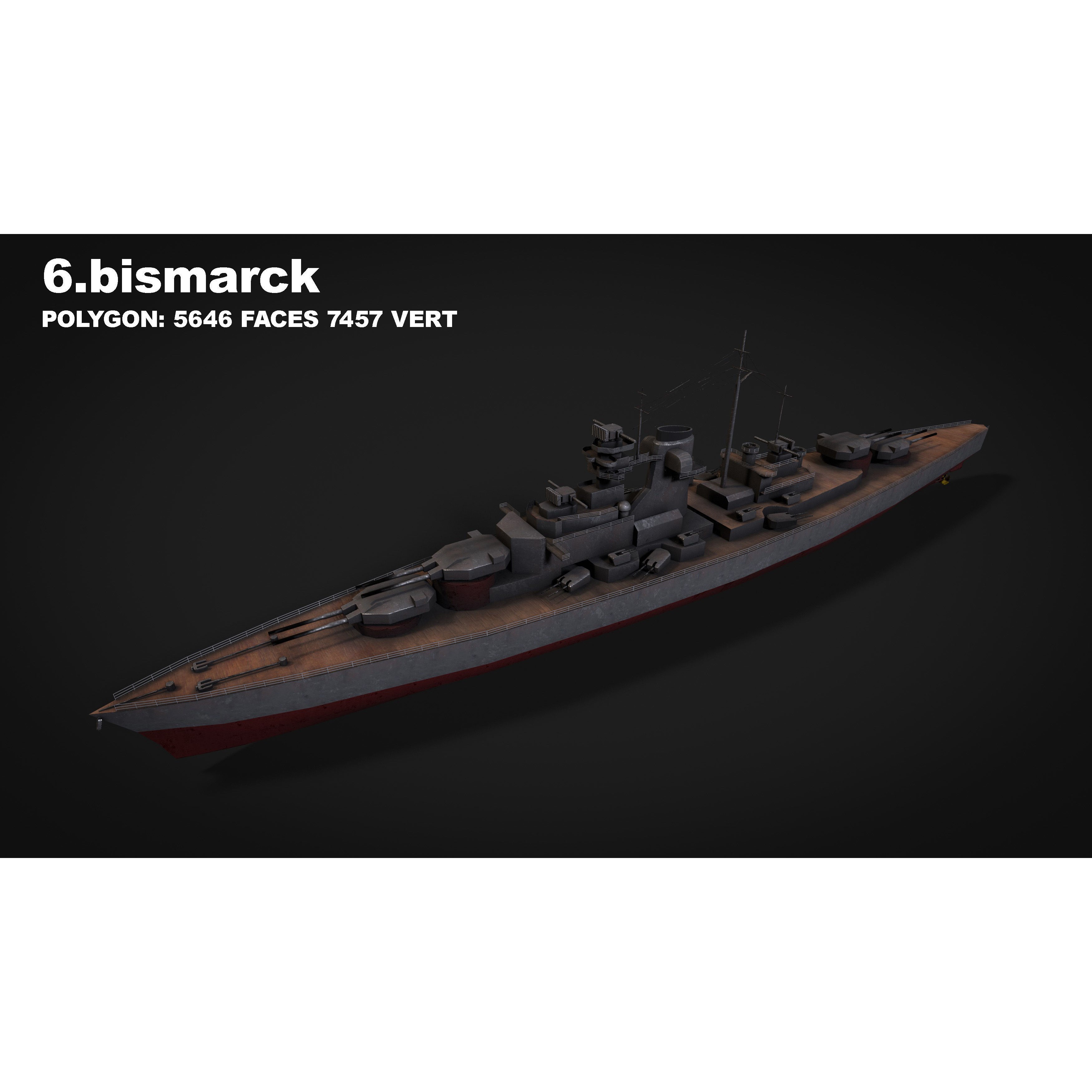 15 in 1 Navy Watercraft - Low-Poly Game-Ready 3D Model - View 23