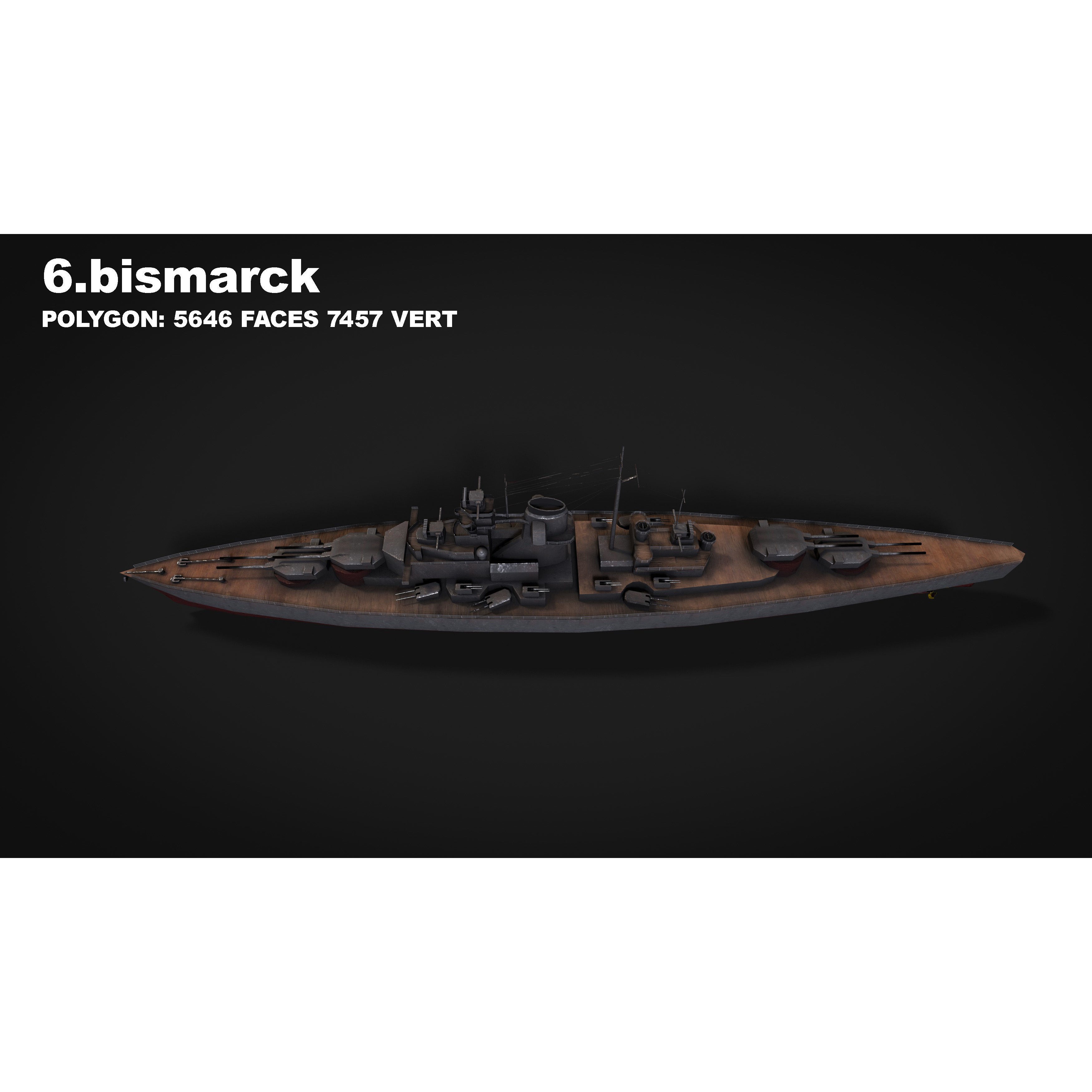 15 in 1 Navy Watercraft - Low-Poly Game-Ready 3D Model - View 25