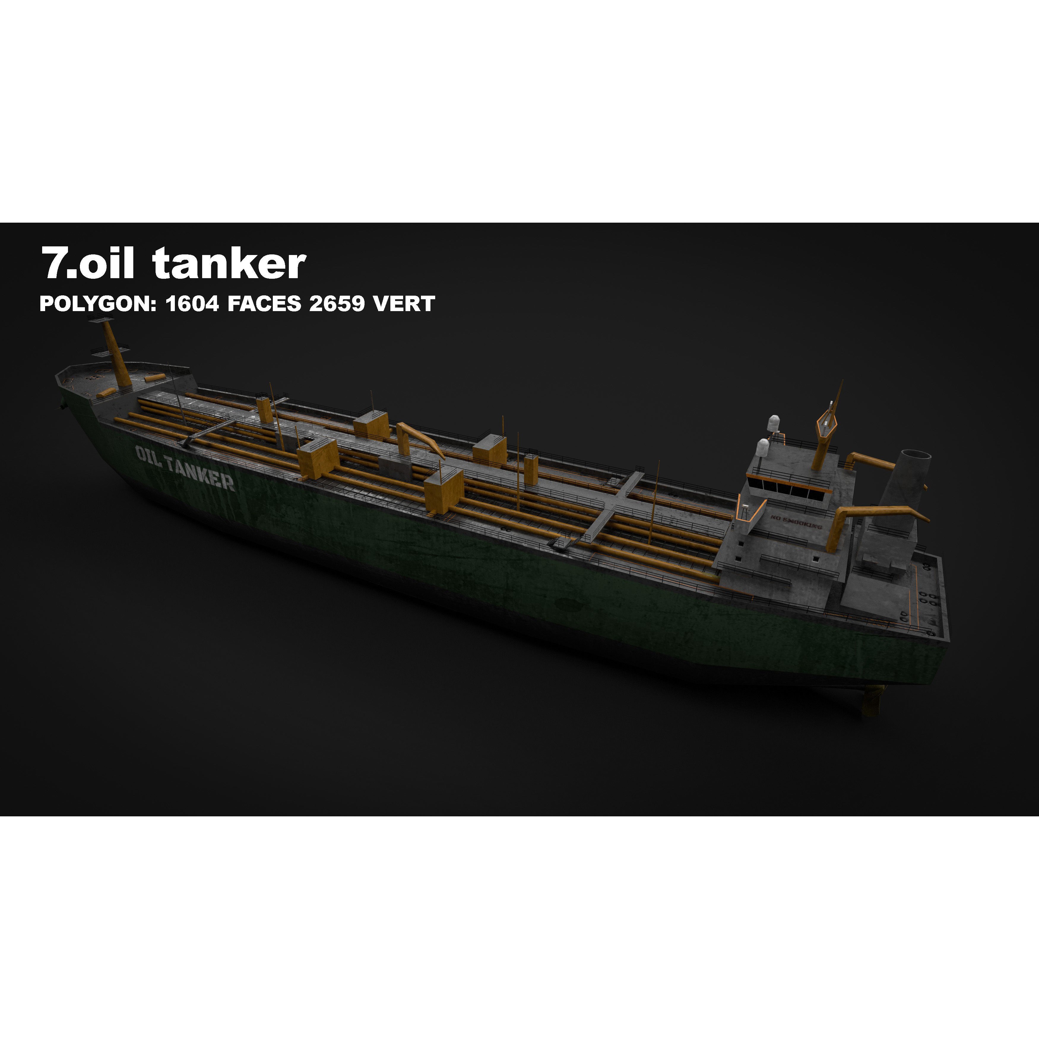 15 in 1 Navy Watercraft - Low-Poly Game-Ready 3D Model - View 27