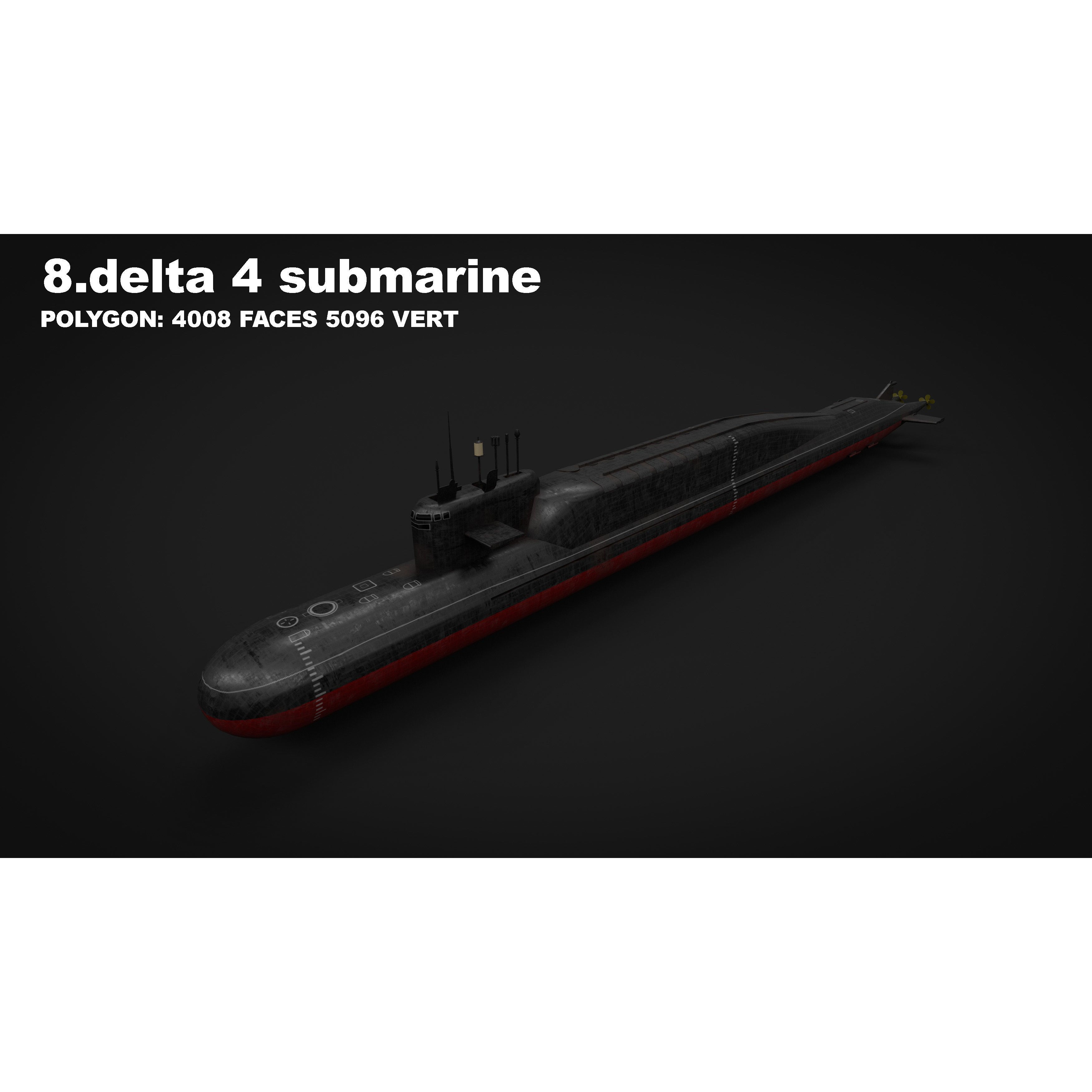 15 in 1 Navy Watercraft - Low-Poly Game-Ready 3D Model - View 30