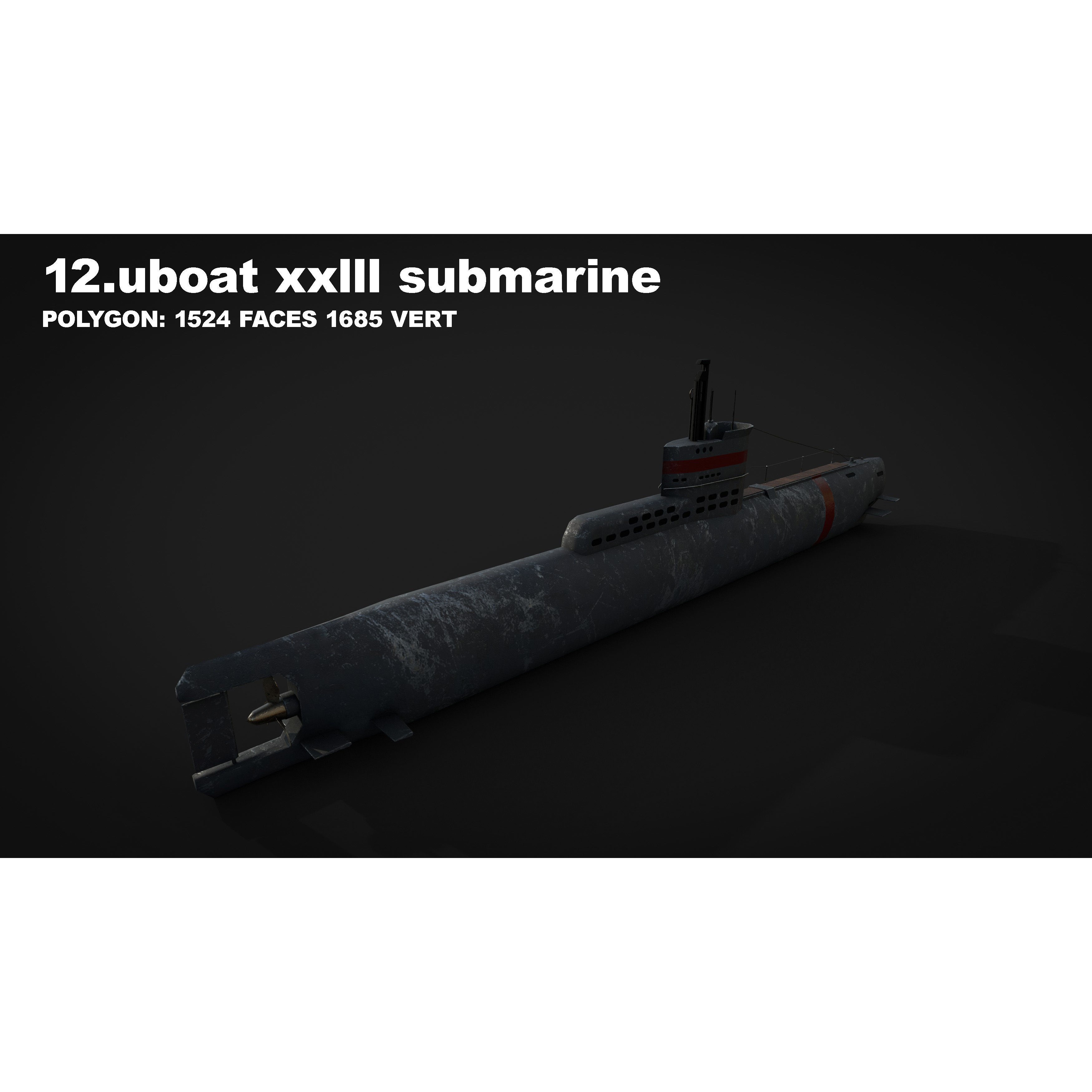 15 in 1 Navy Watercraft - Low-Poly Game-Ready 3D Model - View 45