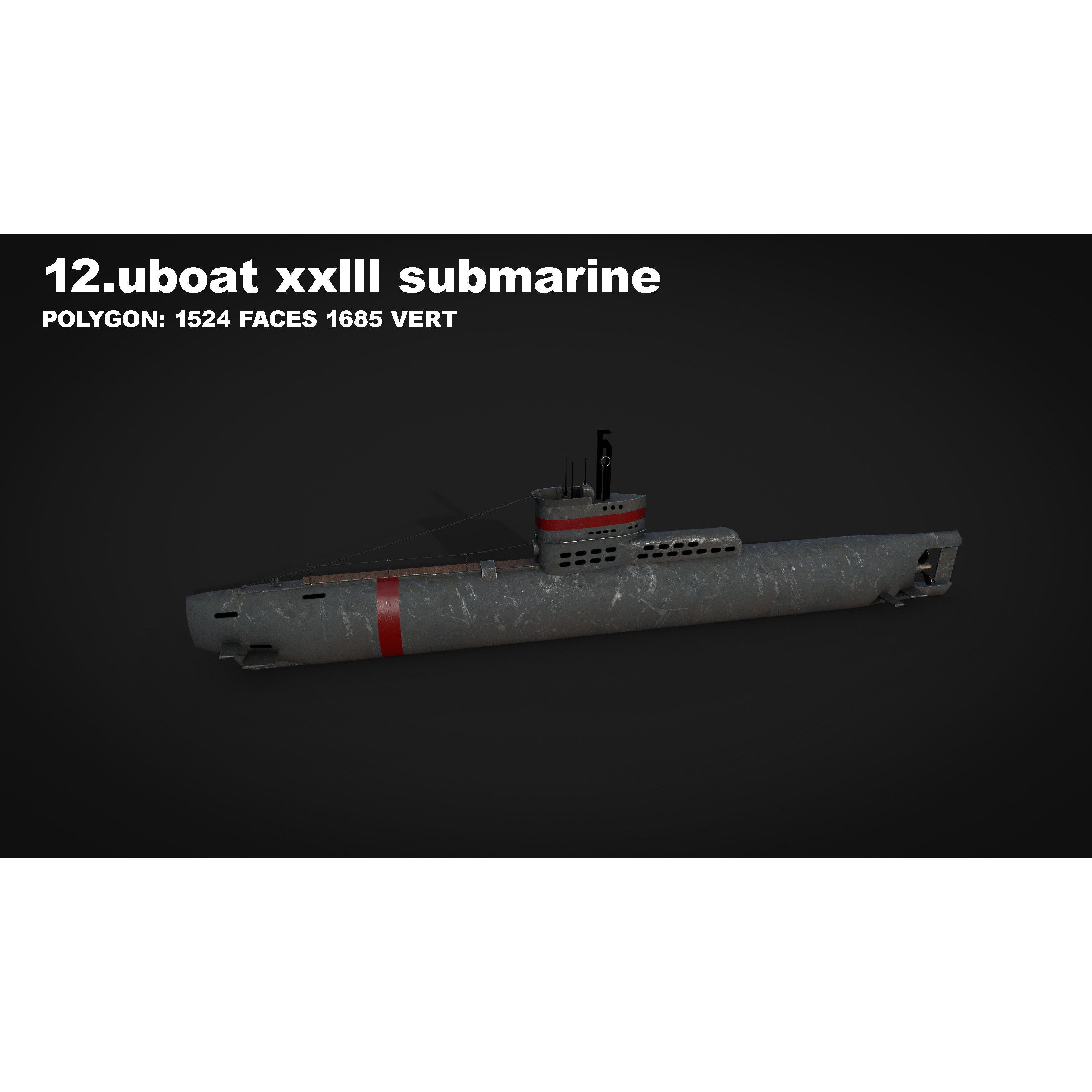 15 in 1 Navy Watercraft - Low-Poly Game-Ready 3D Model - View 46