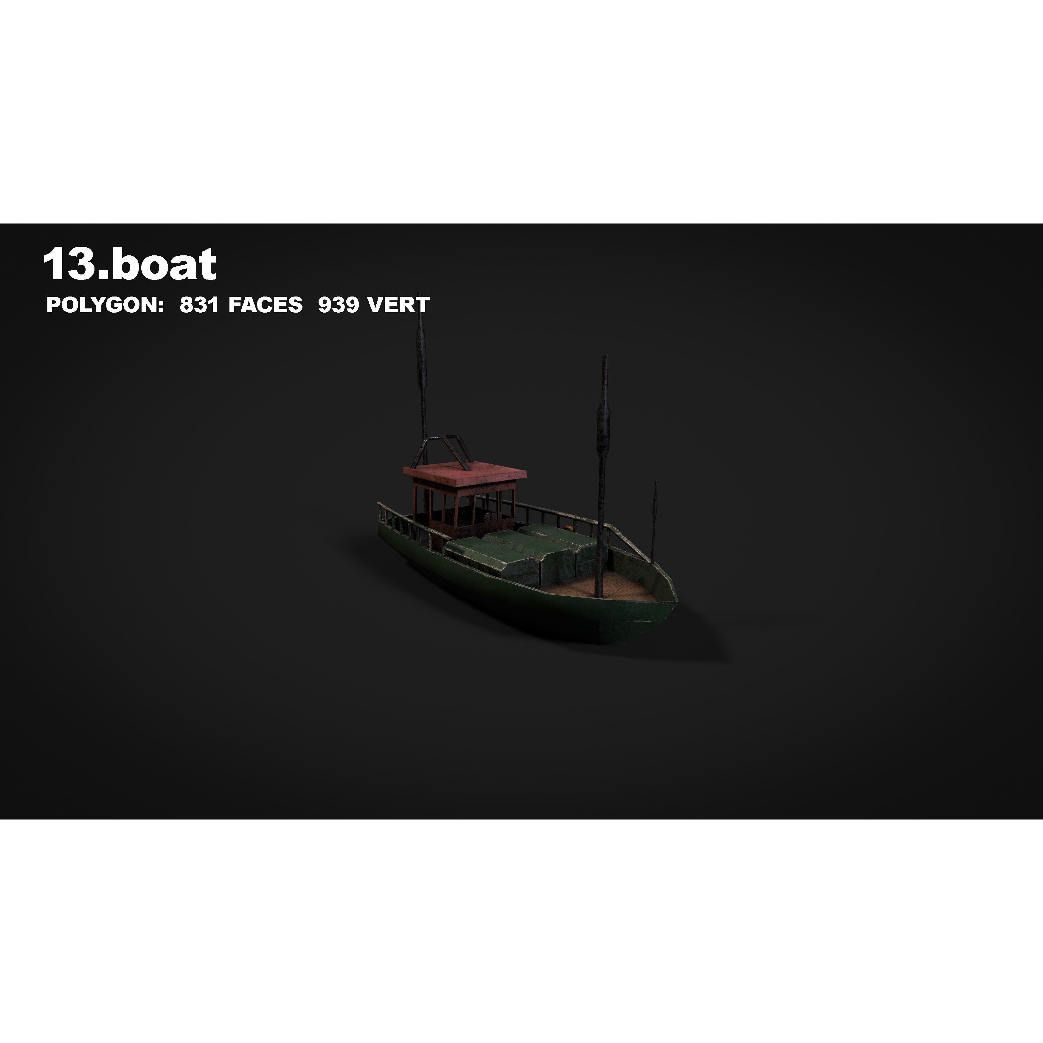 15 in 1 Navy Watercraft - Low-Poly Game-Ready 3D Model - View 49